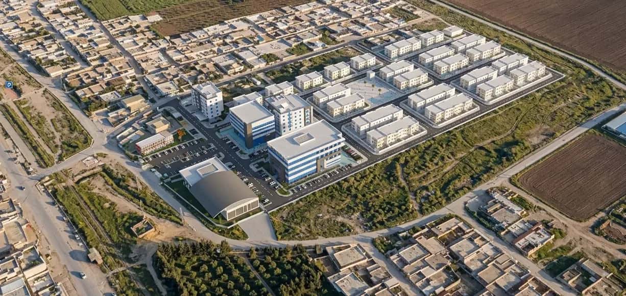 Vue aérienne du lotissement DIAR LOBNA à Fondouk Jedid