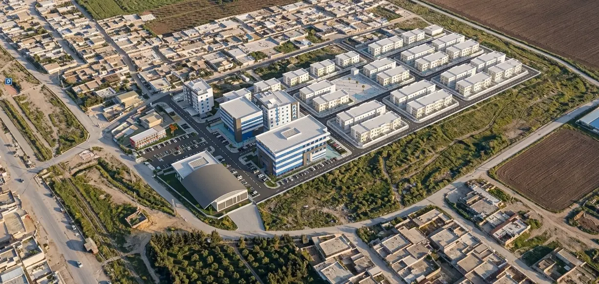 Vue aérienne du lotissement